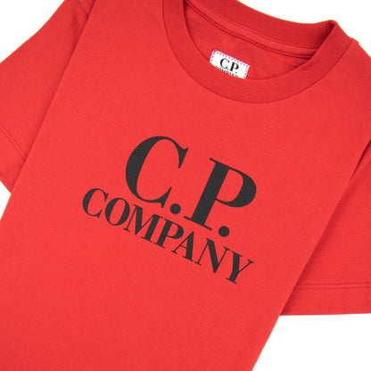 Cp Company T/s Back Goggle Red 561