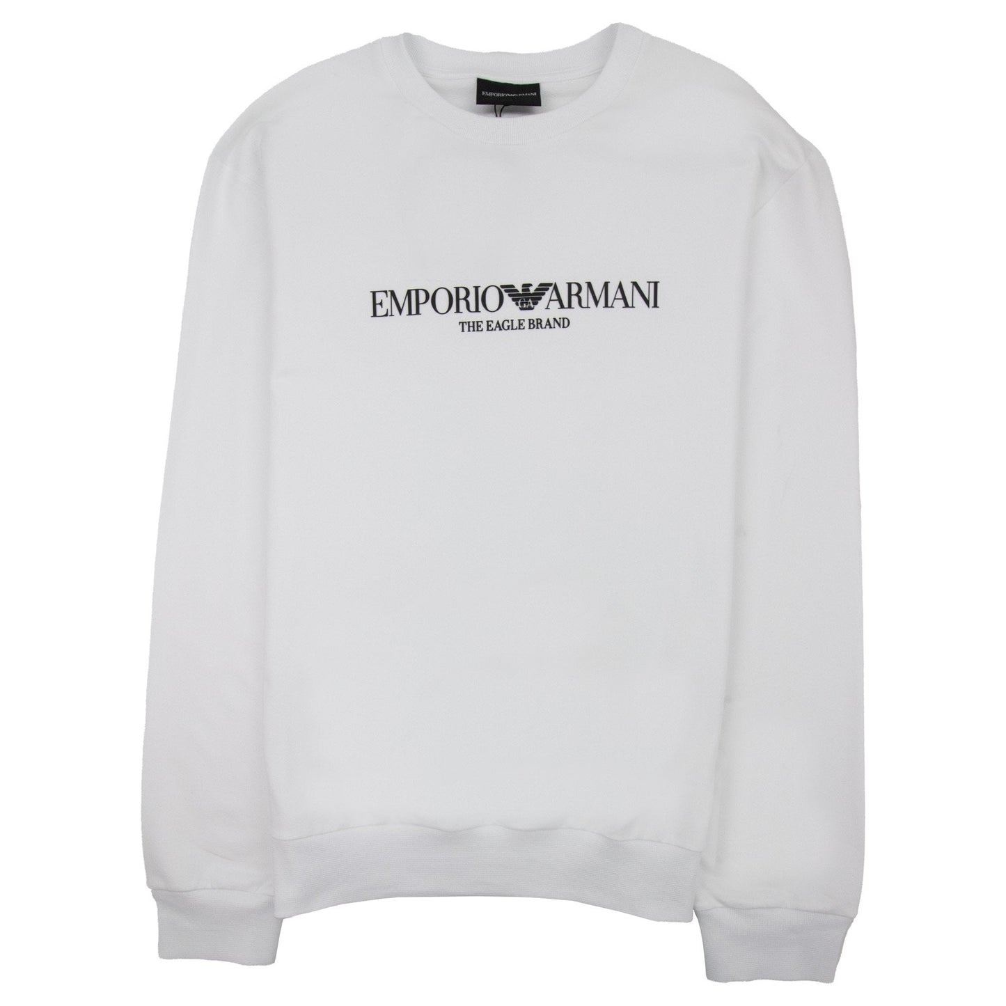 Emporio Armani Logo Print Sweatshirt White 0100