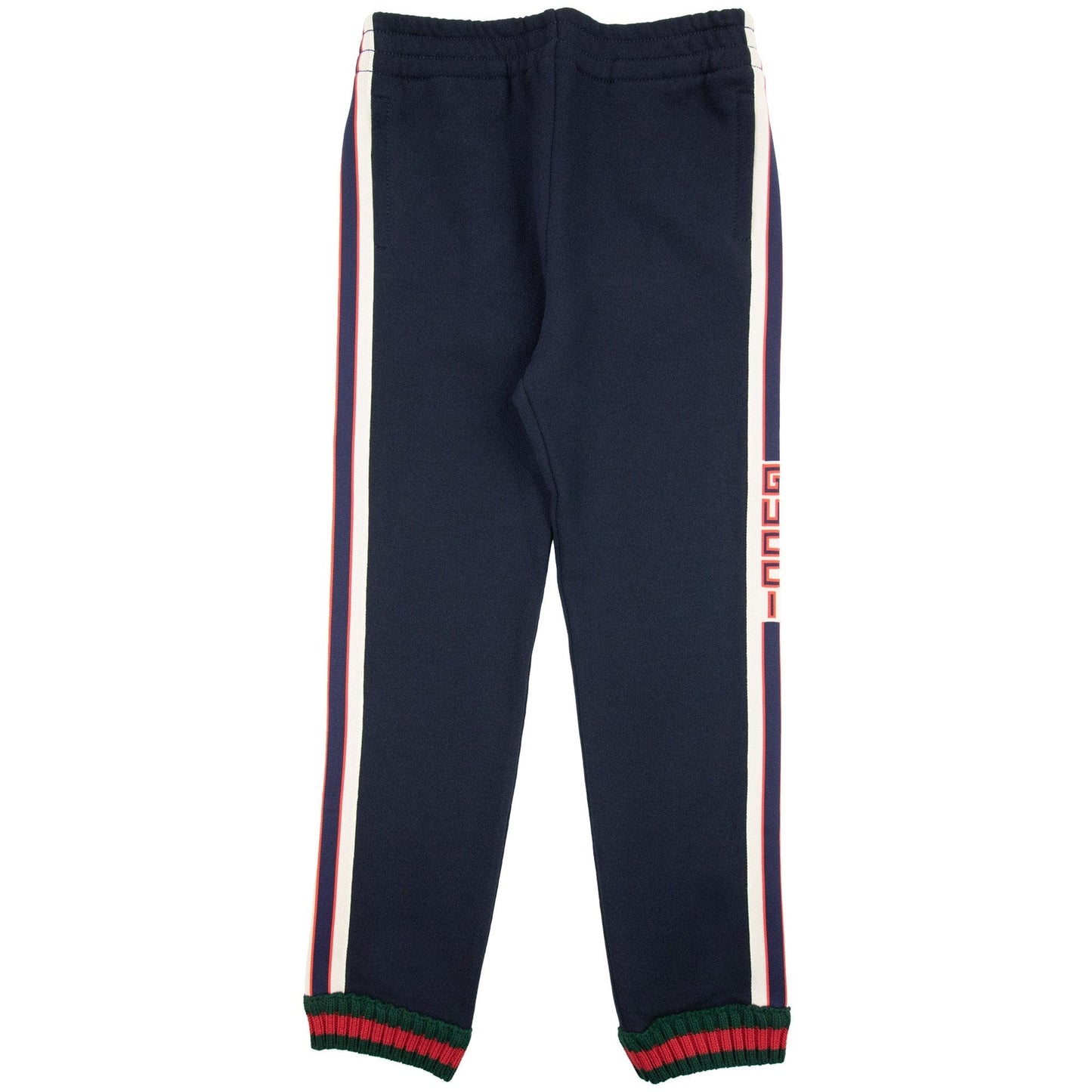 Gucci Junior Jacquard Trim Tracksuit Bottom Navy 4275