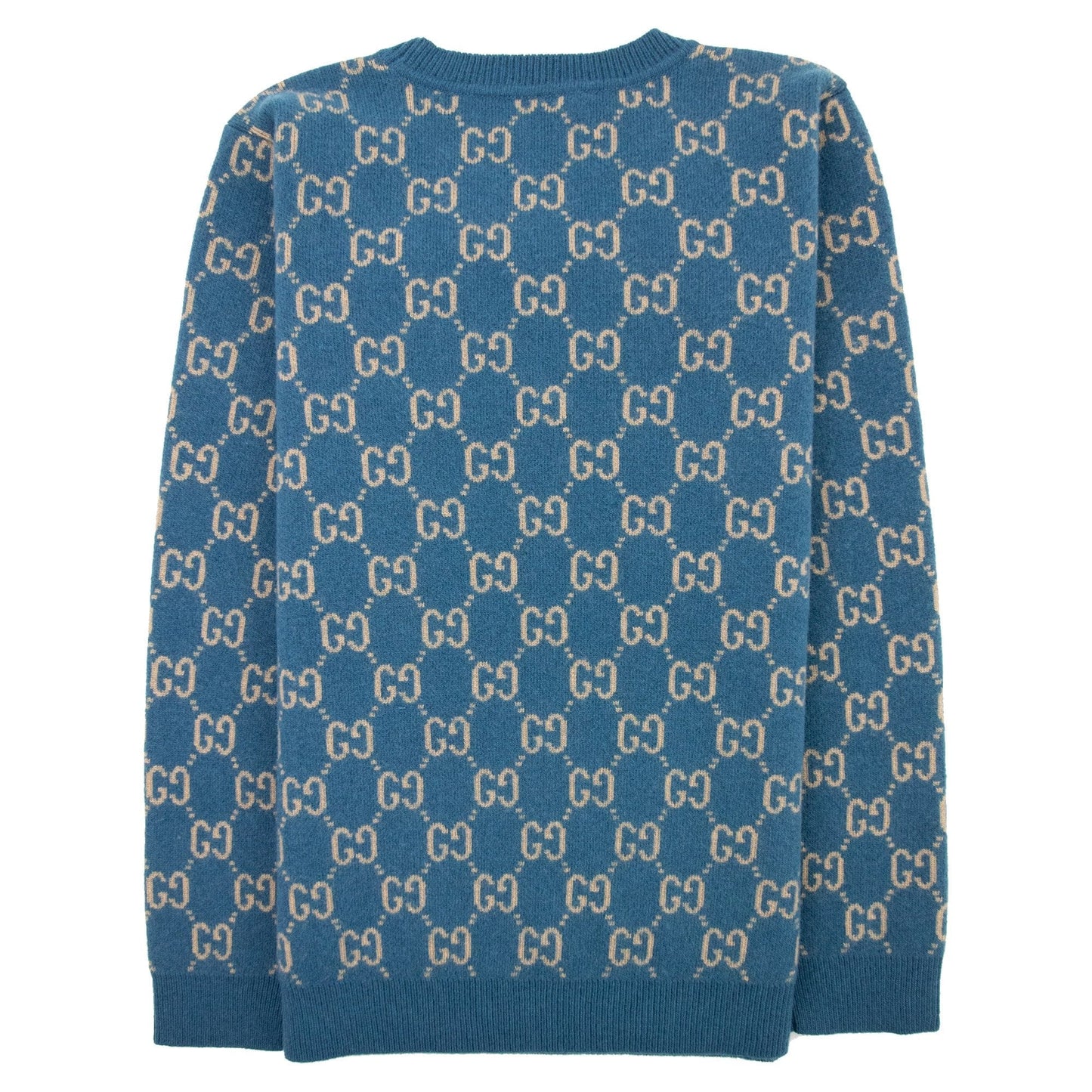 Gucci Junior Gg Wool Jumper Blue 4194