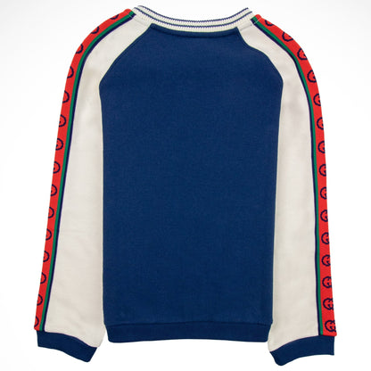 Gucci Junior Interlocking G Sweatshirt Navy 4643
