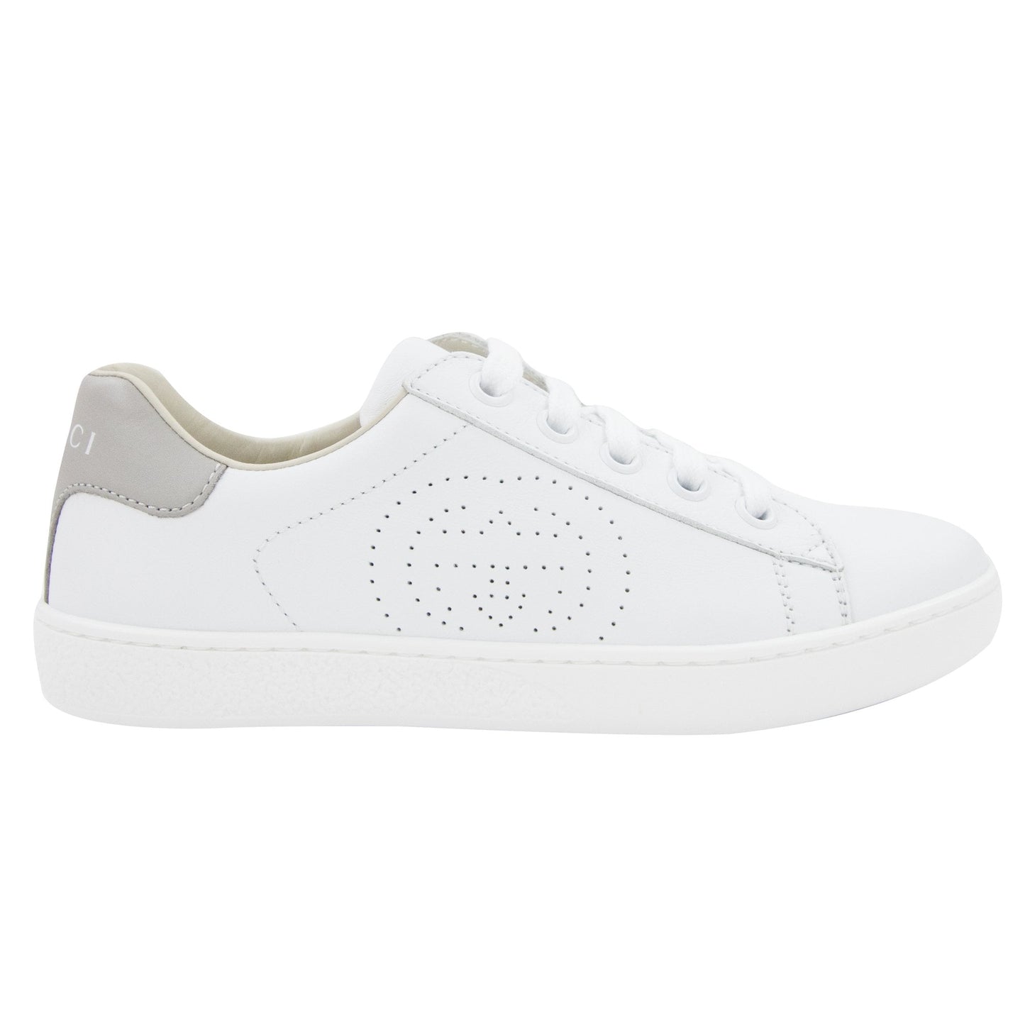 Gucci Junior Gg Ace Sneaker White 9060