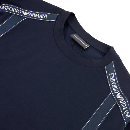 Emporio Armani Tape Logo S/s T Shirt Blue/navy 0920