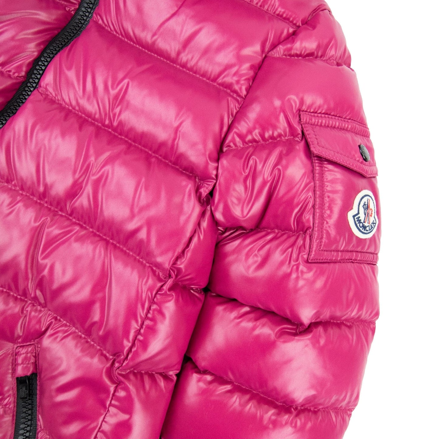 Moncler Junior Moka Padded Coat Fuchsia 675