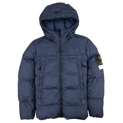 Stone Island Crinkle Reps Puffer Down Jacket Navy V0028
