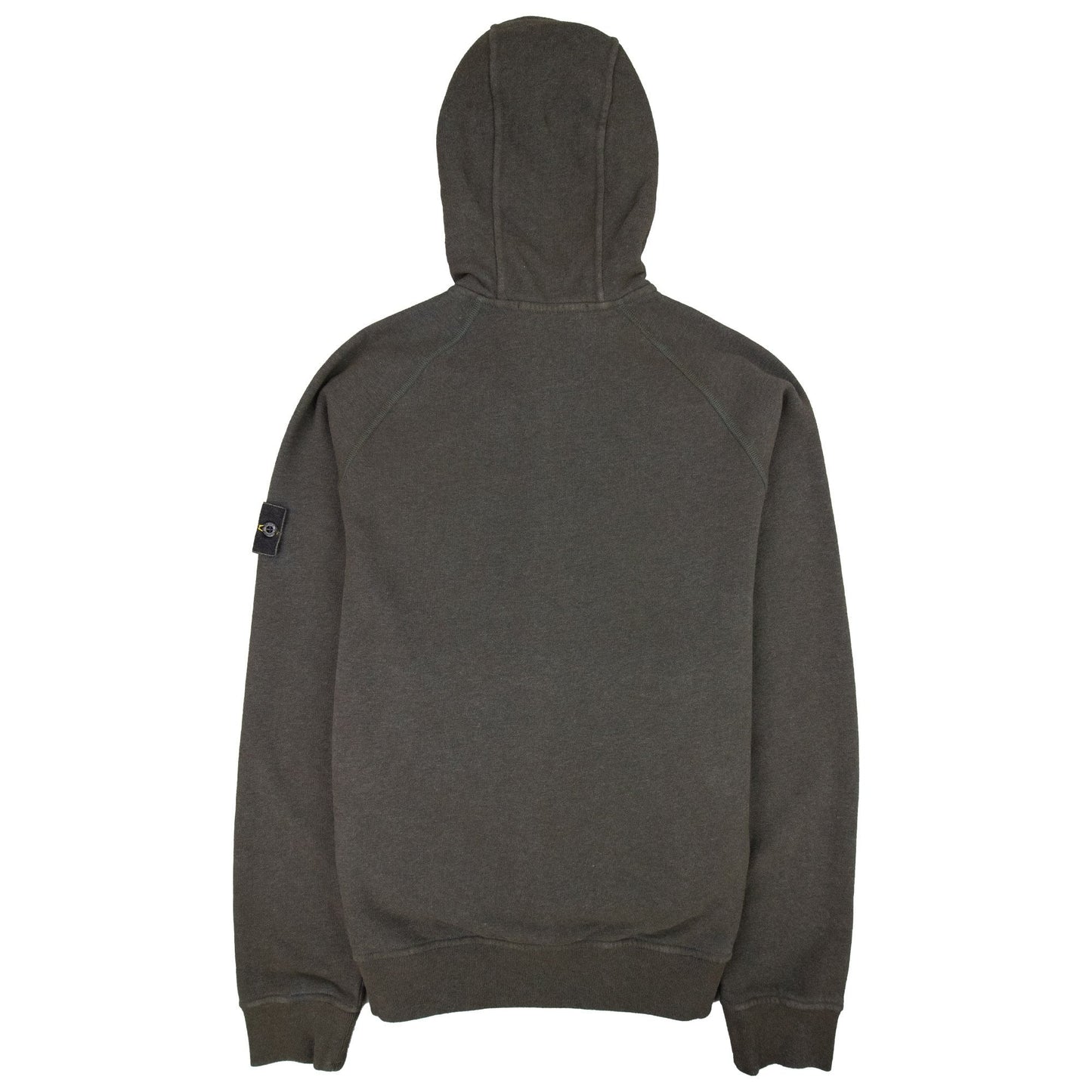 Stone Island 62190 Dust Zip Up Sweatshirt Dark Green V2m71