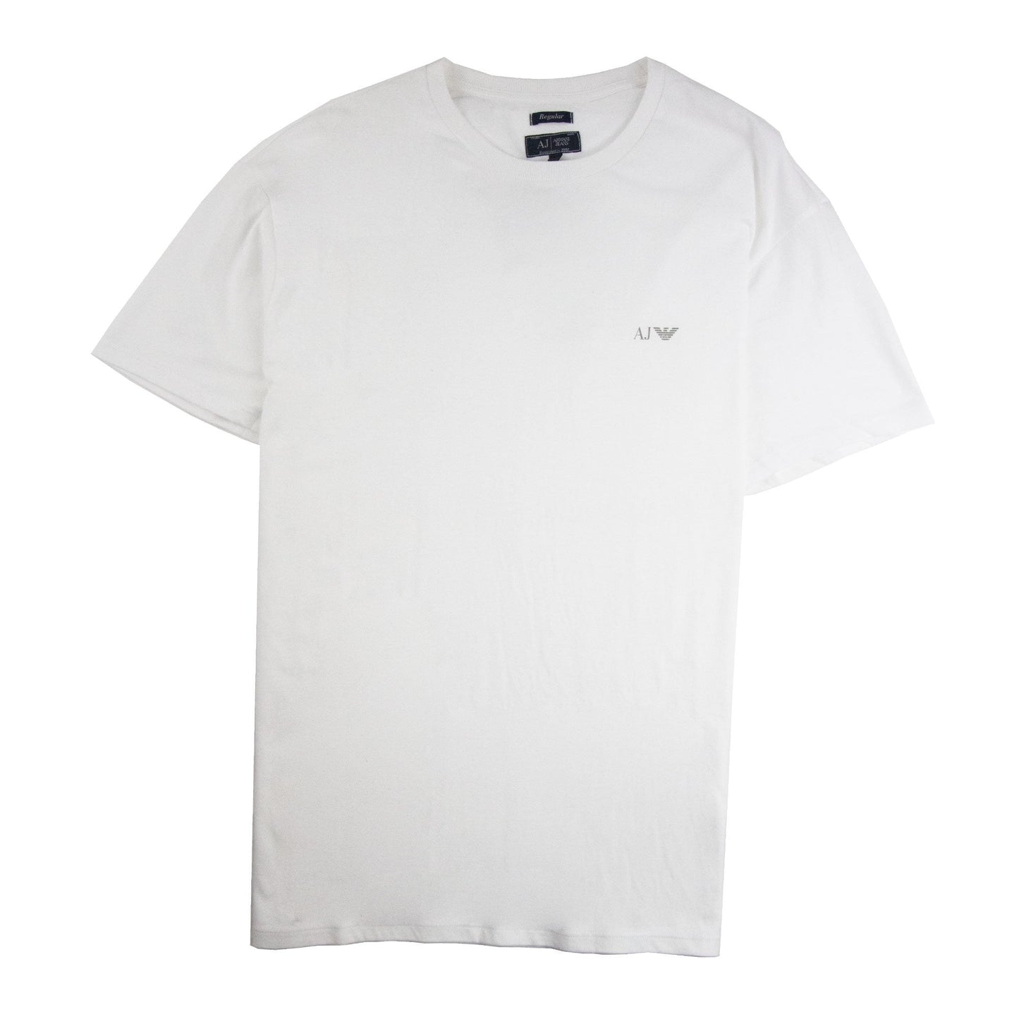 Armani Jeans Logo Print Crewneck T Shirt White S