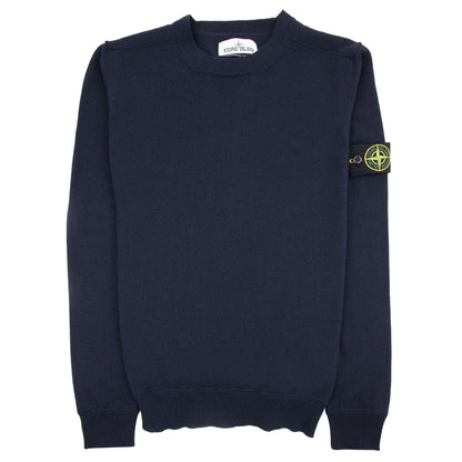 Stone Island 526c4 Knitted Sweatshirt Navy V0020