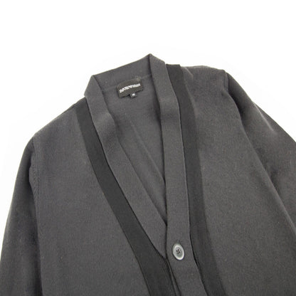 Emporio Armani Rubber Logo Cardigan Dark Grey