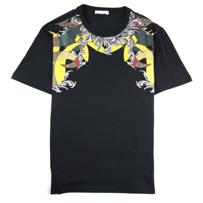Versace Collection Neck Baroque Print T-shirt Black