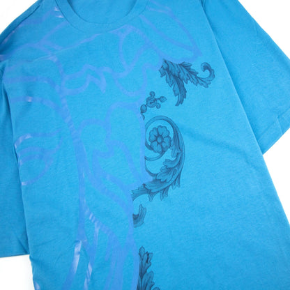 Versace Collection Half Medusa Crew Neck T Shirt Turquoise