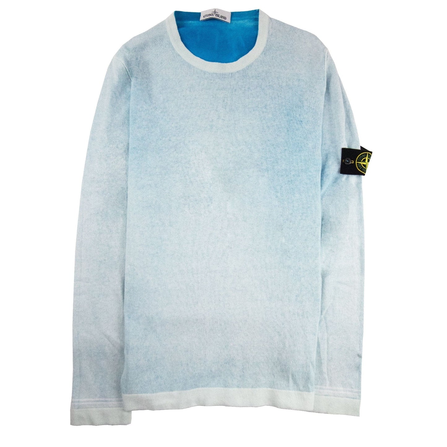 Stone Island Reversible Patch Logo Jumper Teal