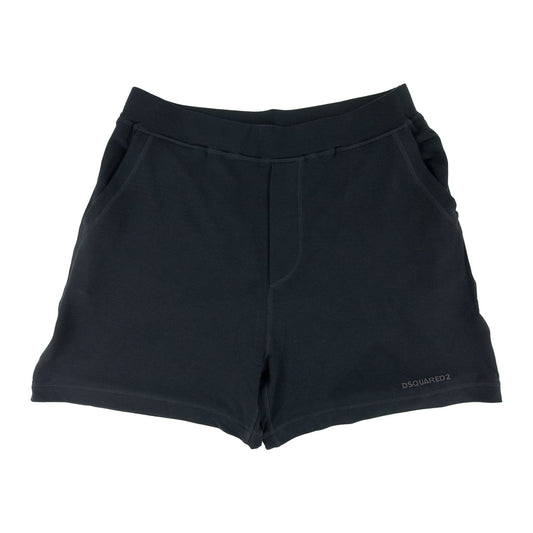 Dsquared2 Rubber Logo Stretchy Shorts Black