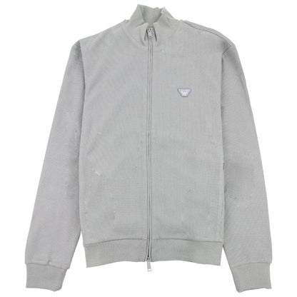 Armani Jeans Logo Funnel Neck Sweatshirt Grey