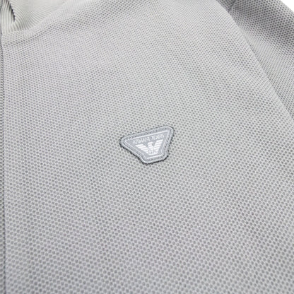 Armani Jeans Logo Funnel Neck Sweatshirt Grey