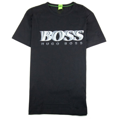 Hugo Boss Tee 7 Logo T Shirt Black 001