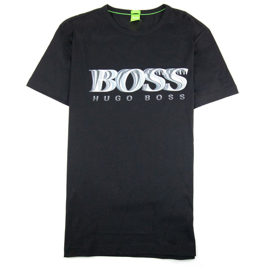 Hugo Boss Tee 7 Logo T Shirt Black 001
