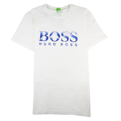 Hugo Boss Embroidered Logo Tee 7 T Shirt White 001
