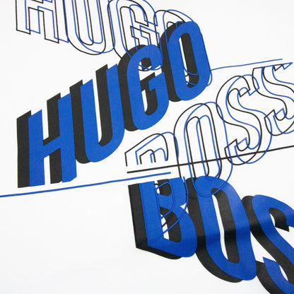 Hugo Boss Shadow Print Logo Tee 2 T Shirt White 100