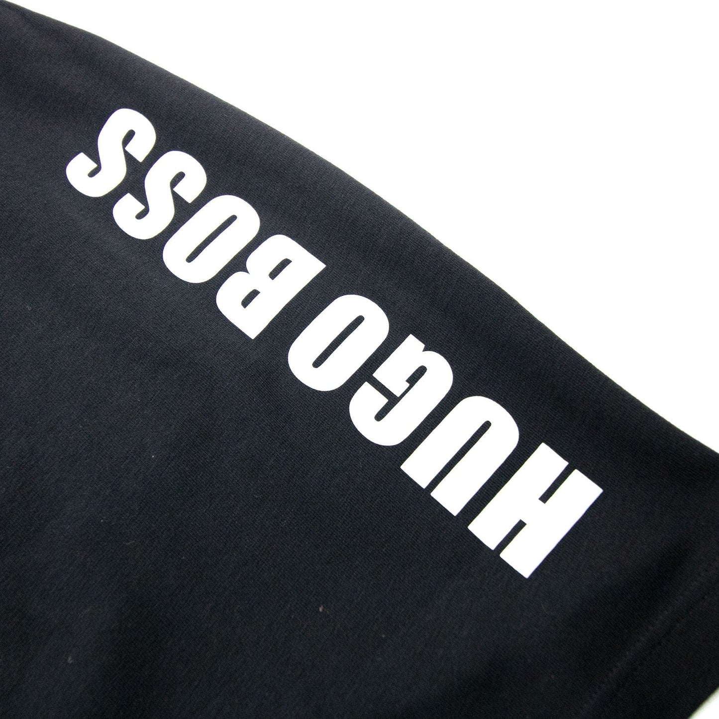 Hugo Boss Side Logo Rn T Shirt Black 001