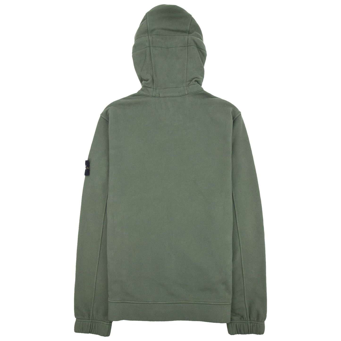 Stone Island 61420 Hooded Zip Up Sweatshirt Khaki V0059