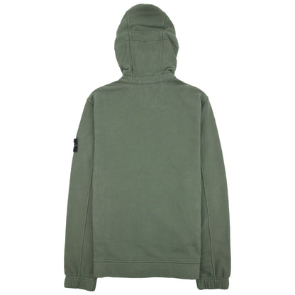 Stone Island 61420 Hooded Zip Up Sweatshirt Khaki V0059