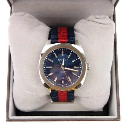 Gucci Band Watch GG2570 41mm Mens Watch Red/Blue