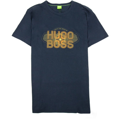 Hugo Boss Tee 2 Logo T Shirt Navy 410 SA30
