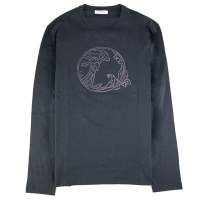 Versace Collection Medusa L/s T Shirt Navy