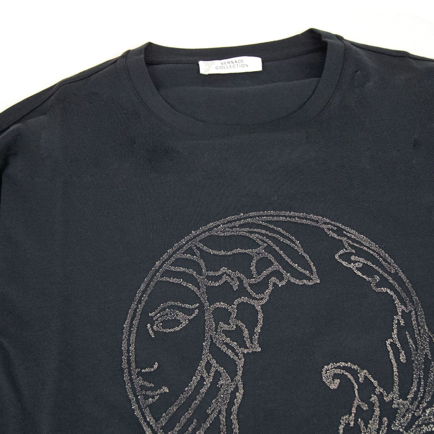 Versace Collection Medusa L/s T Shirt Navy