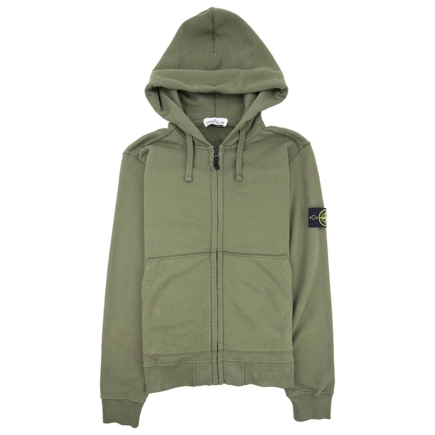 Stone Island 60220 Zip Up Hoodie 60220 Khaki V0058