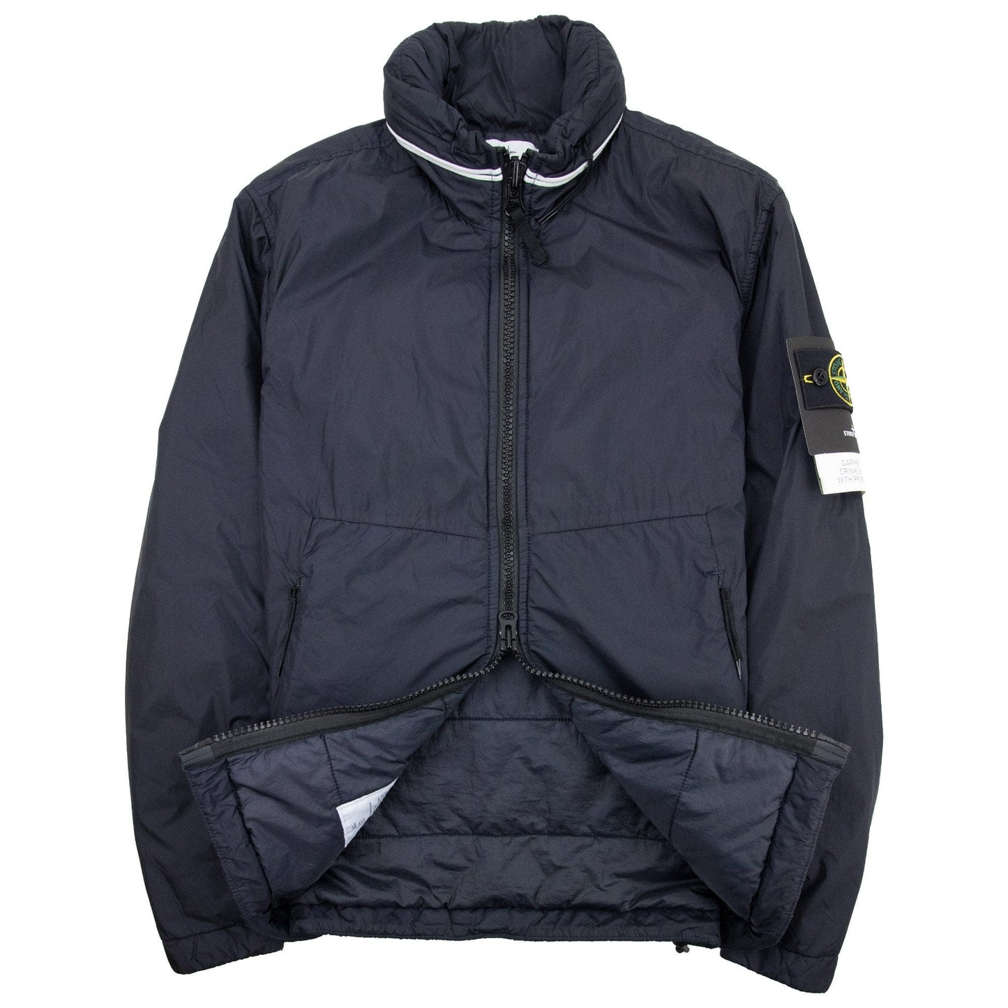 Stone Island 40523 Garment Dyed Crinkle Reps Jacket Navy V0020