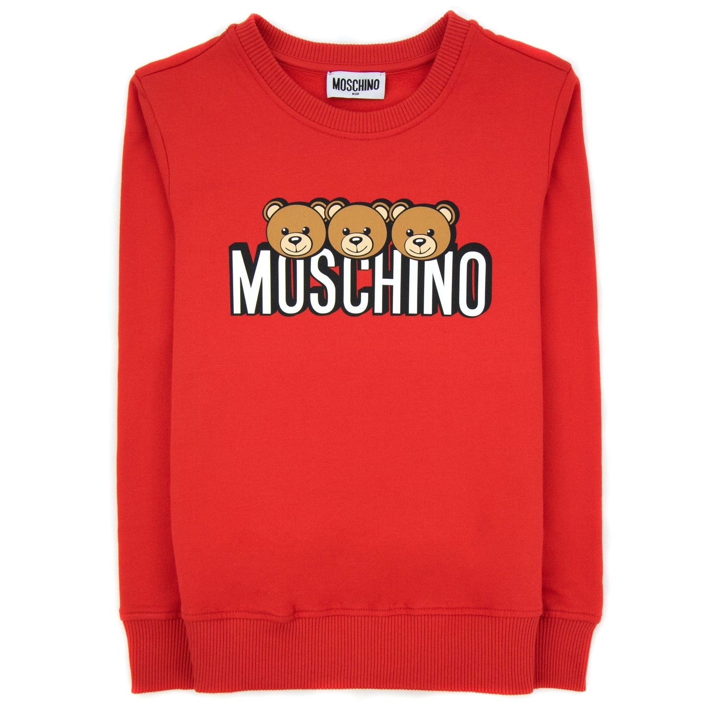 Moschino Kids Teddy Bear Sweatshirt Poppyred 50109
