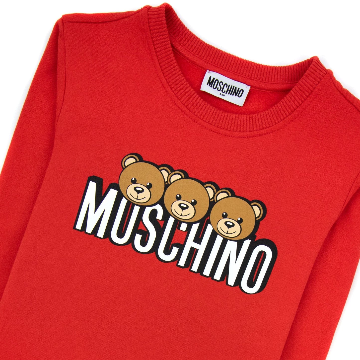 Moschino Kids Teddy Bear Sweatshirt Poppyred 50109