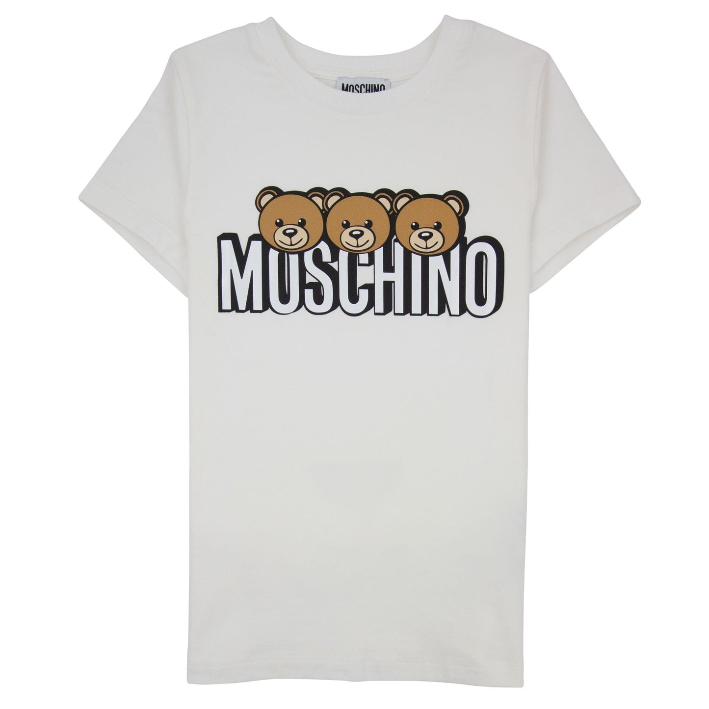 Moschino Kids Bear Logo Print T-shirt Cloud 10063