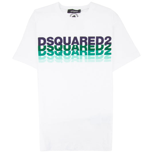 Dsquared2 Multi Logo Graphic T Shirt White