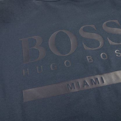 Hugo Boss Tee City Logo T Shirt Navy