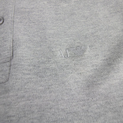 Armani Jeans Aj Embossed Logo L/s Polo Light Grey