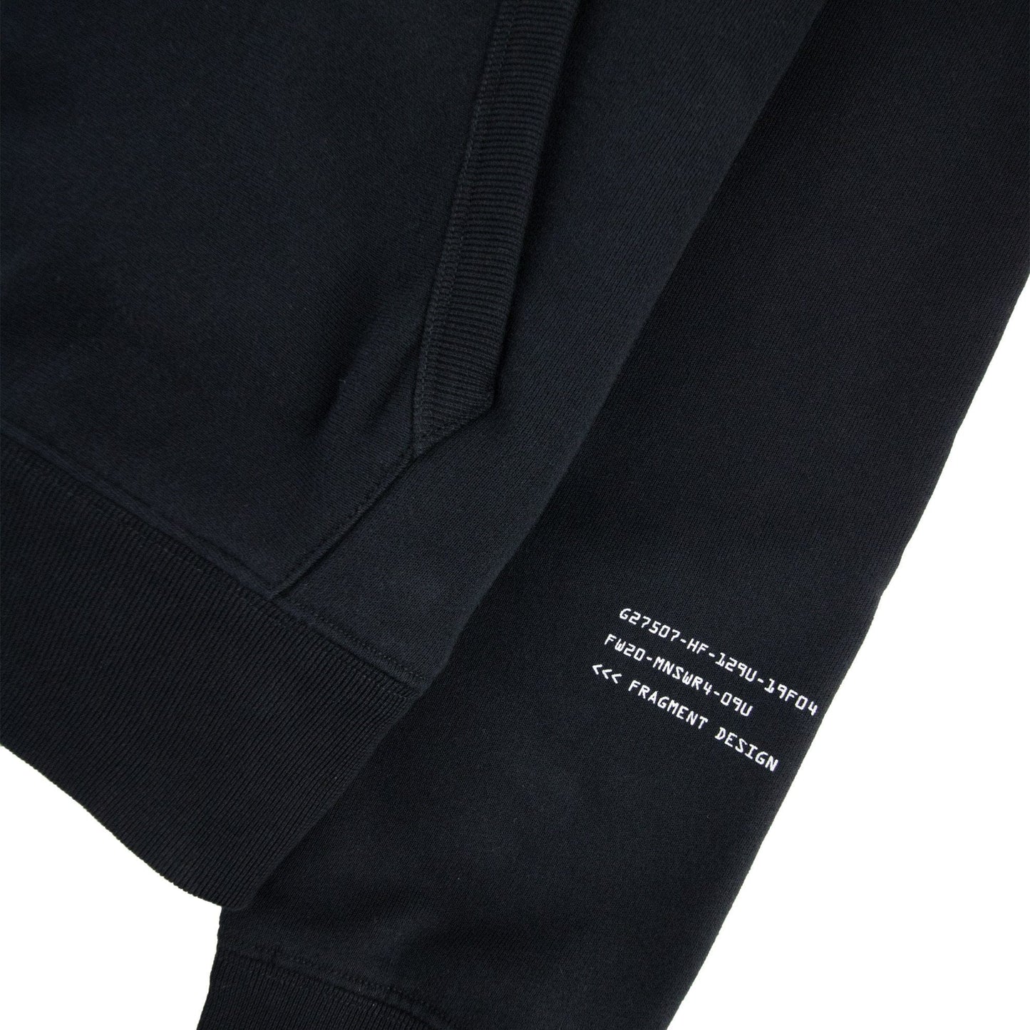 Moncler Embroidered Fragment Logo Hoodied Sweatshirt Black 999