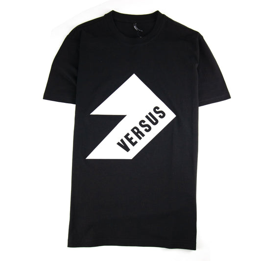 Versace Versus Printed Logo T Shirt Black