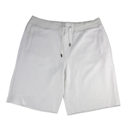 Versace Jeans Neoprene Scuba Metal Logo Shorts White