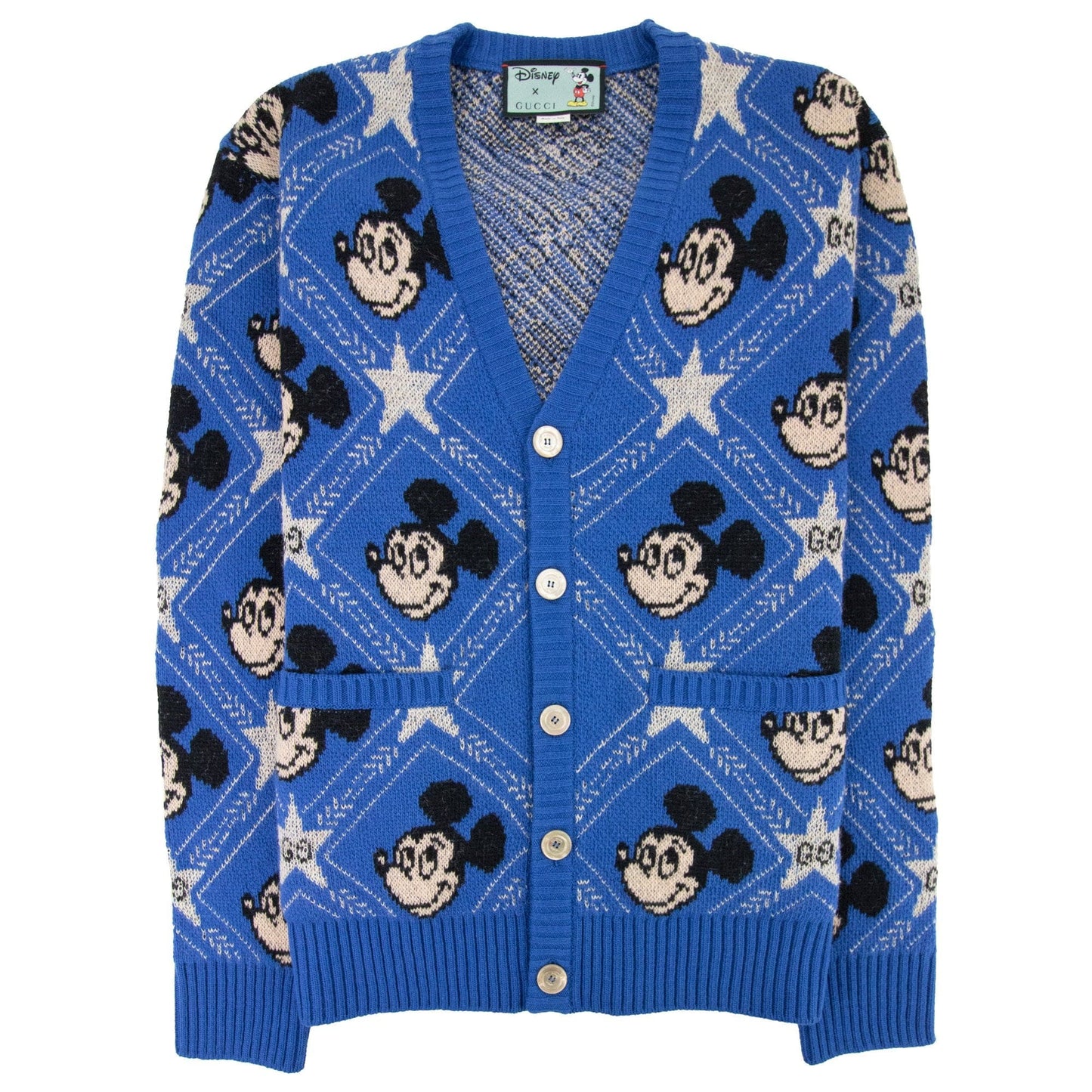 Gucci Disney X Gucci Wool Cardigan Blue