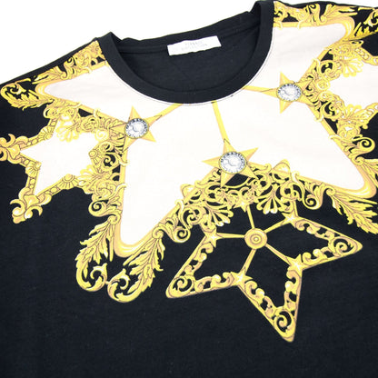 Versace Collection Girocollo Print T Shirt Black