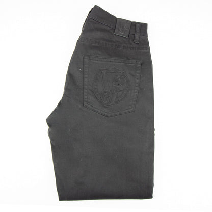 Versace Jeans Round Tiger Pocket Skinny Jean Black