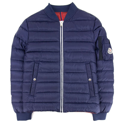 Moncler Junior Aidan Down Jacket Navy Blue