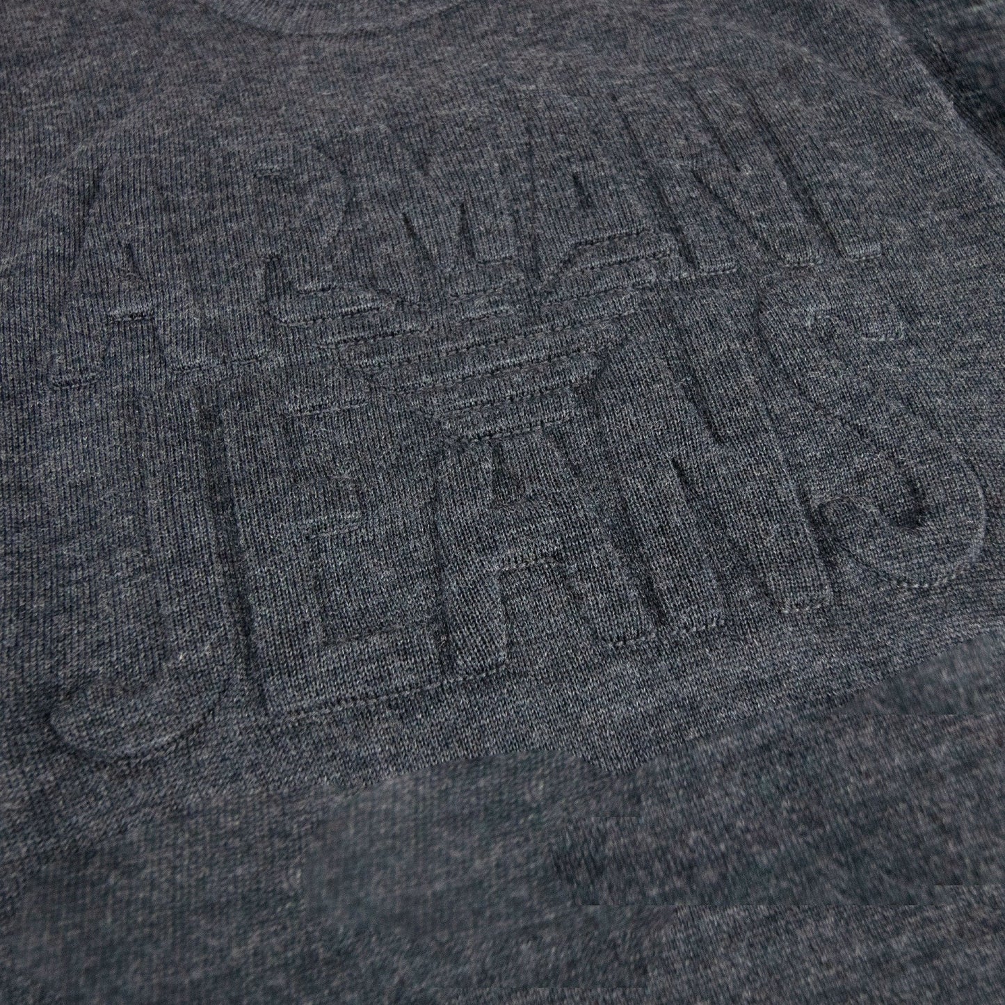 Armani Jeans Embossed Logo Lightweight Sweatshirt Grey Melange