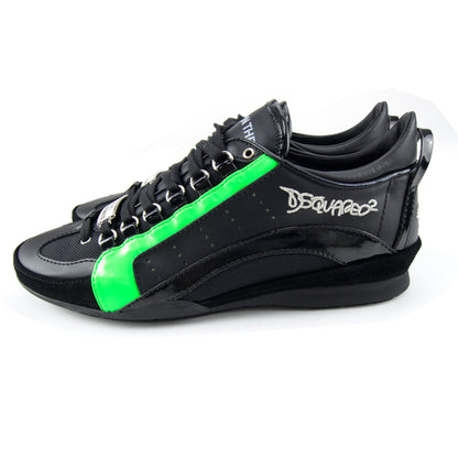 Dsquared2 Leather Lighter Low Trainer Black