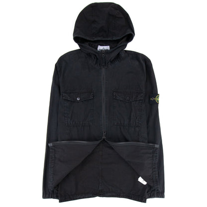 Stone Island Zip Hoodied Sweatshirt Black V0129