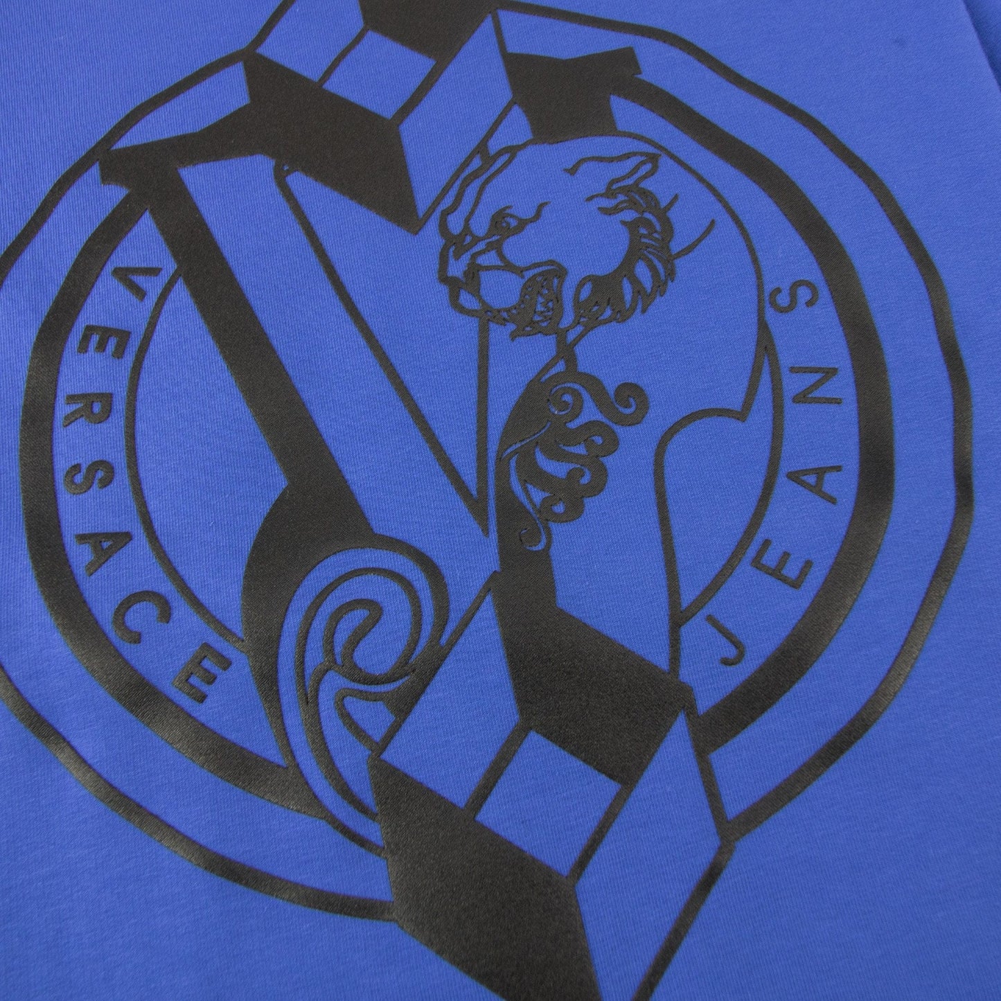 Versace Jeans Logo Light Fleece Sweatshirt Elec Blue.