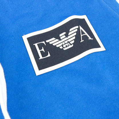 Emporio Armani Ea Sleevless Hooded Sweater Blue